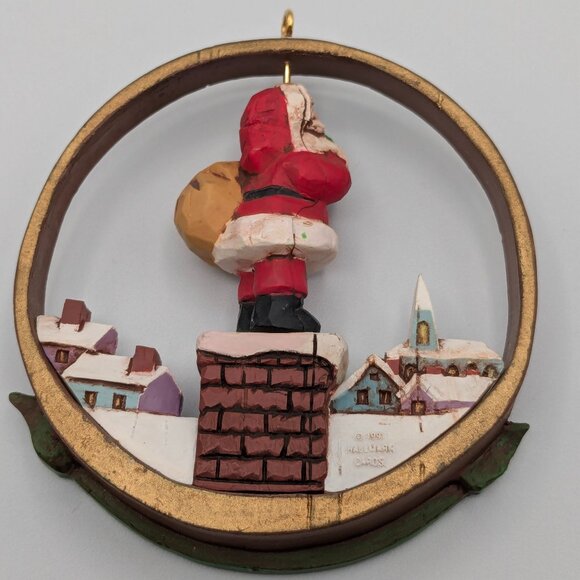 Hallmark Keepsake Night Before Christmas 1991 Twirl About Vintage Santa Ornament - Picture 2 of 4